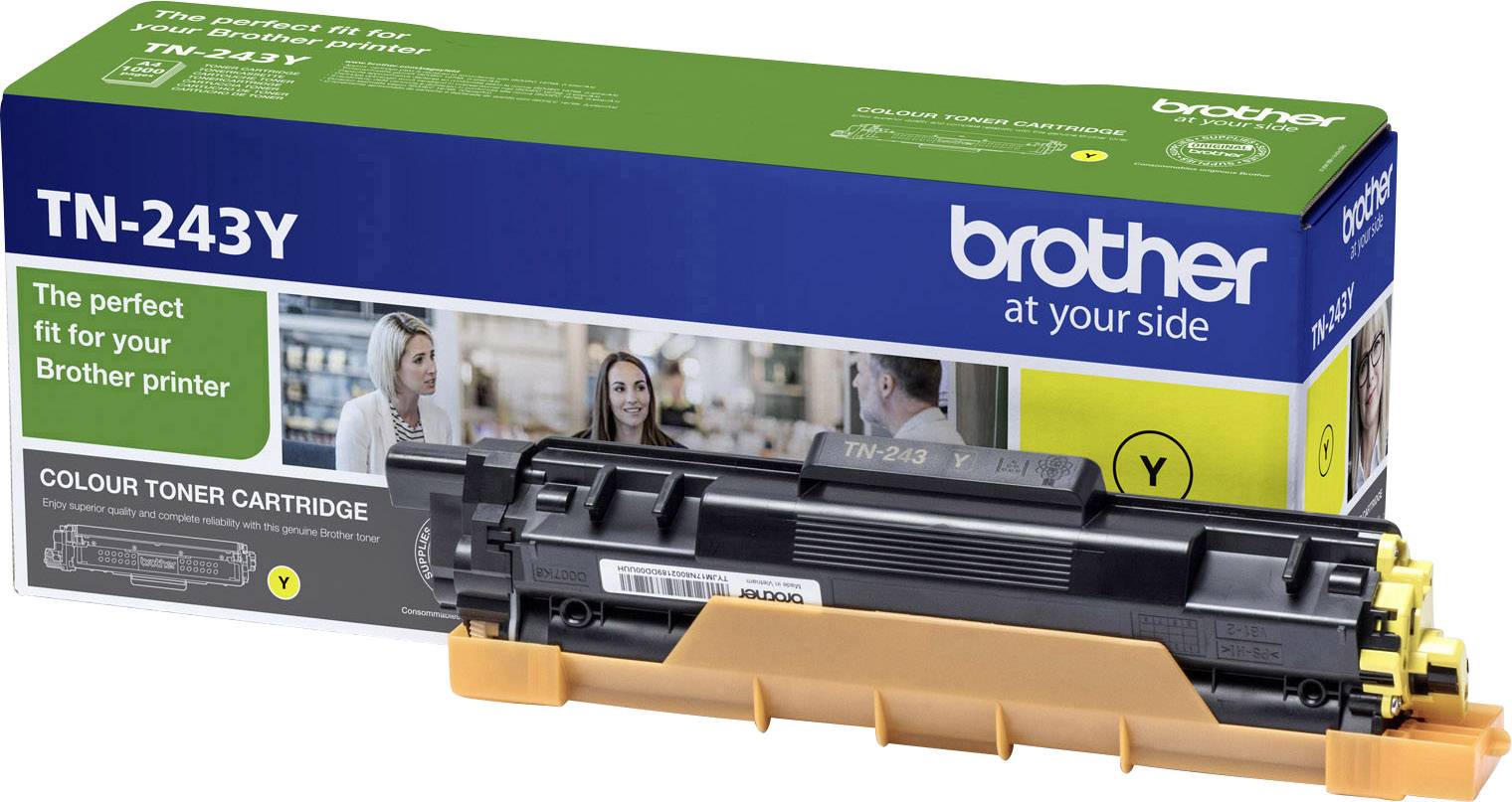 Brother Toner TN-243Y d'origine jaune 1000 pages TN243Y