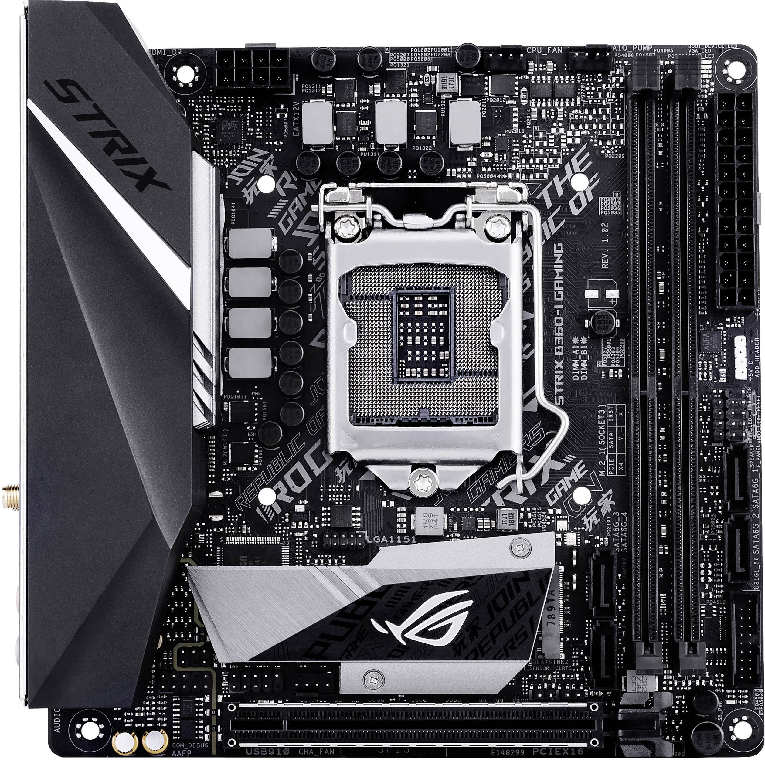 Asus ROG STRIX B360-I GAMING Mainboard Sockel Intel® 1151v2 Formfaktor Mini-ITX Mainboard-Chipsatz