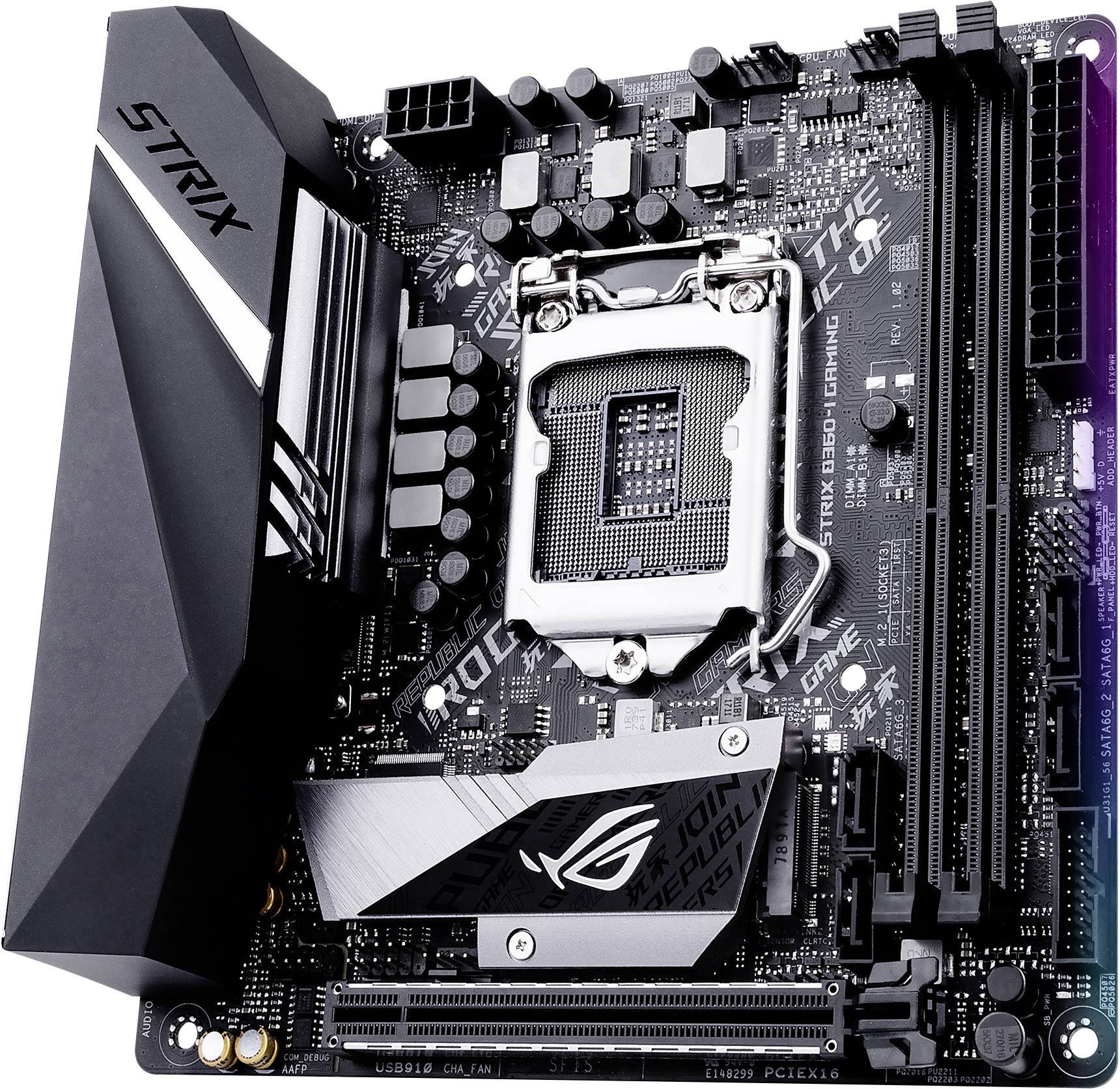 Asus ROG STRIX B360-I GAMING Mainboard Sockel Intel® 1151v2 Formfaktor Mini-ITX Mainboard-Chipsatz