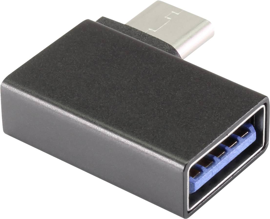 Un adaptateur USB-C vers USB-A. Design compact. Permet de connecter des appareils USB-A à des ports USB-C.
