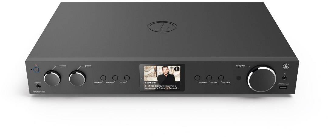 Hama DIT 2100 Tuner Hi-Fi pour radio Internet noir Bluetooth®, DAB+, radio Internet, WiFi, USB