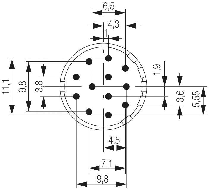 Weidmüller 1224570000 Insert femelle 12 à souder 1 pc(s)