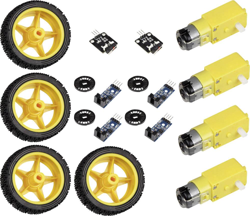 Joy-it CR-1774897 Robot voiture Adapté pour (ordinateur monocarte) Arduino, Raspberry Pi® 1 pc(s)