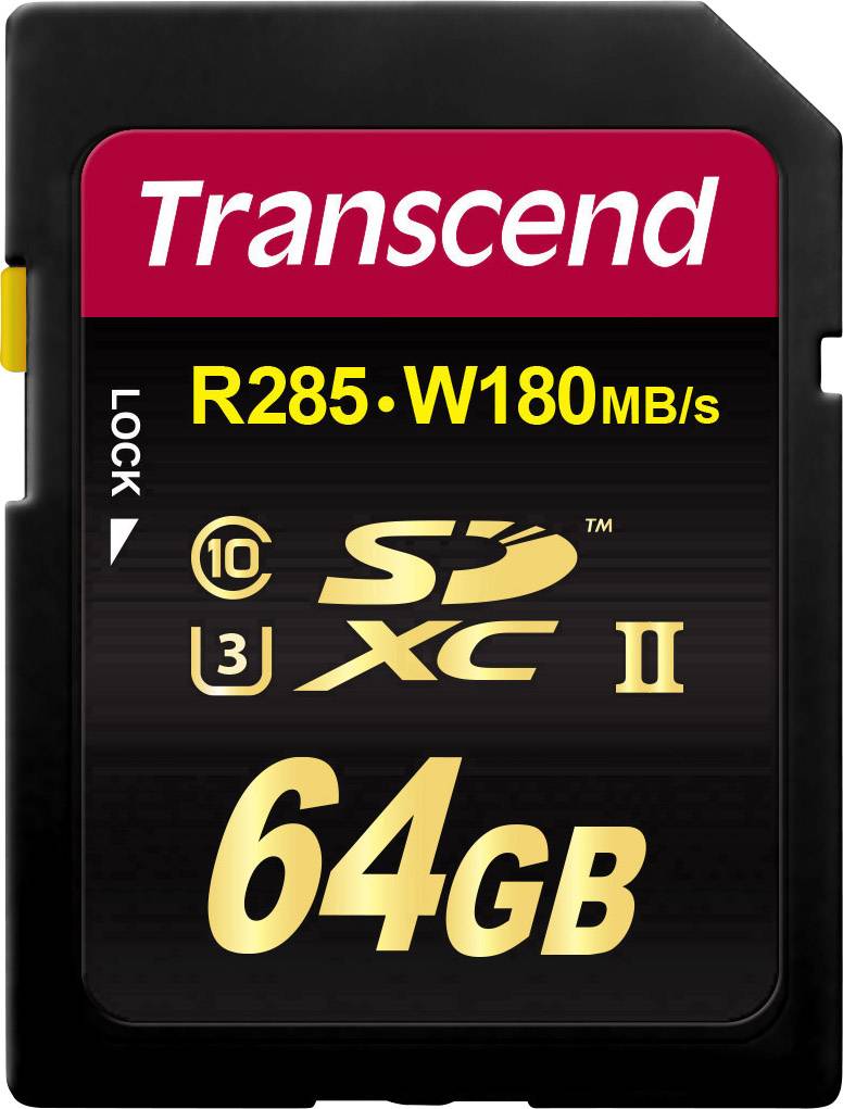 Transcend Premium 700S Carte SDXC 64 GB Class 10, UHS-II, UHS-Class 3, v90 Video Speed Class