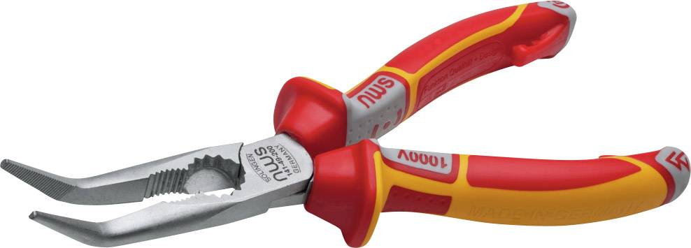 NWS 141-49-VDE-205 VDE Pince plate à becs ronds Acier à outils 205 mm