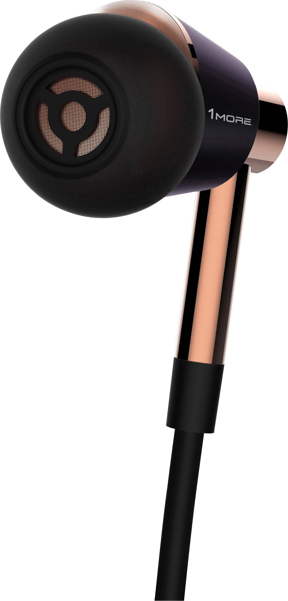 1more E1001 Triple Driver Hi-Fi Écouteurs intra-auriculaires intra-auriculaire micro-casque or