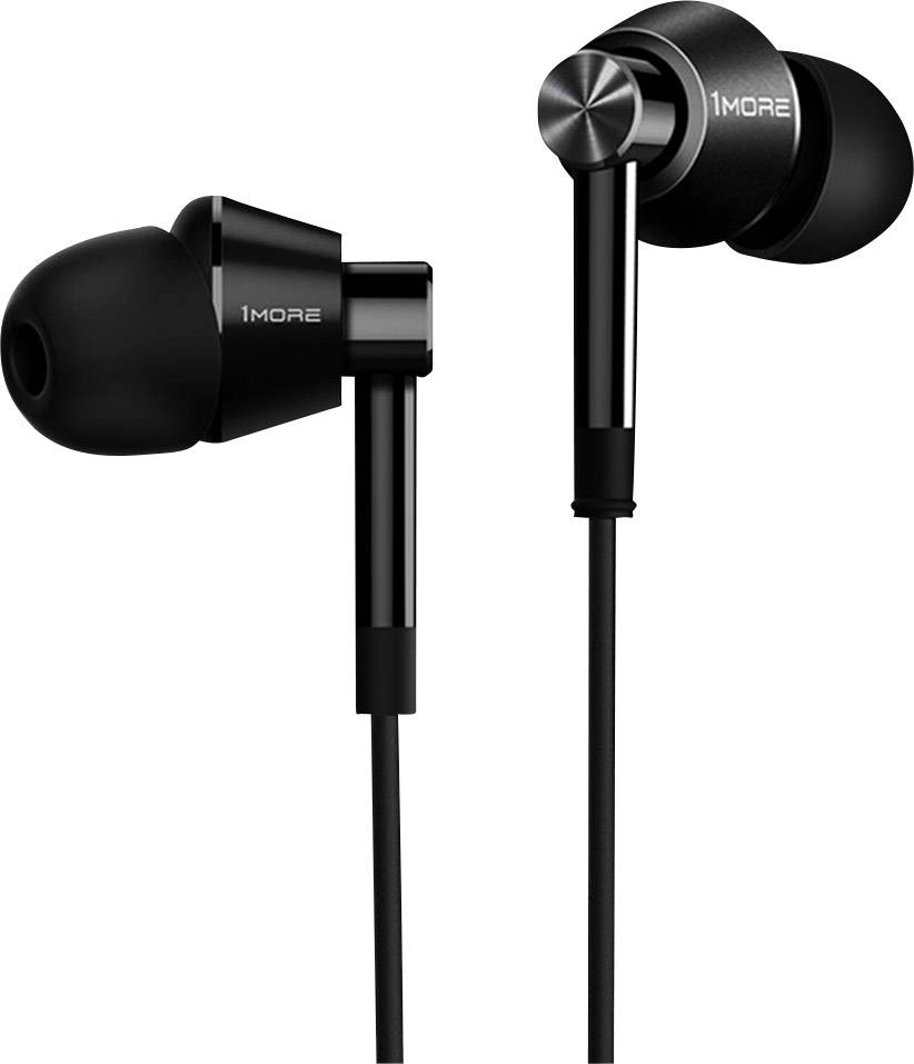 1more E1017 Dual Driver HiFi In Ear Headset, High-Resolution Audio Schwarz