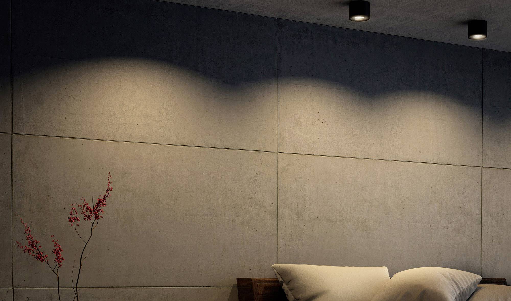 Philips LED Phase Lampe en saillie LED LED intégrée 4.5 W blanc chaud noir