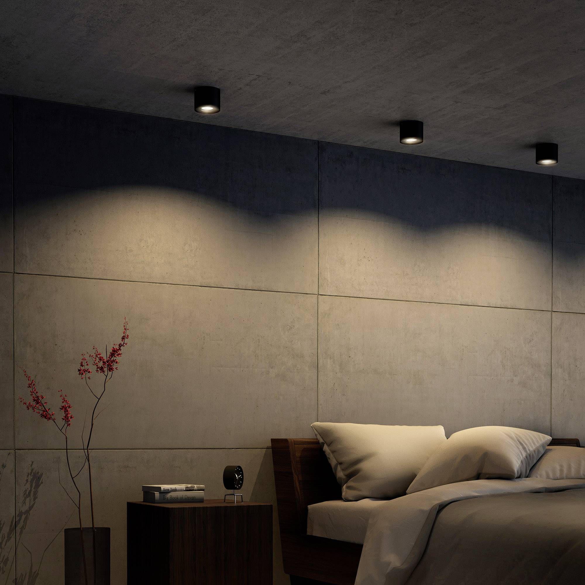 Philips LED Phase Lampe en saillie LED LED intégrée 4.5 W blanc chaud noir