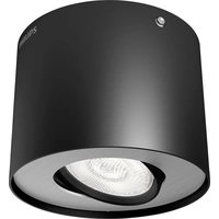 Philips LED Phase Lampe en saillie LED LED intégrée 4.5 W blanc chaud noir Philips LED Phase Lampe en saillie LED LED intégrée 4.5 W blanc chaud noir