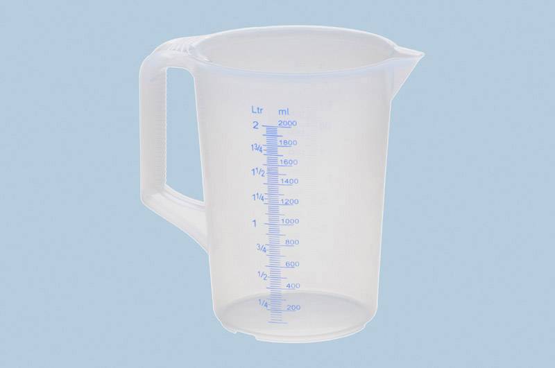 Hünersdorff 937000 Verre doseur 2000 ml plastique