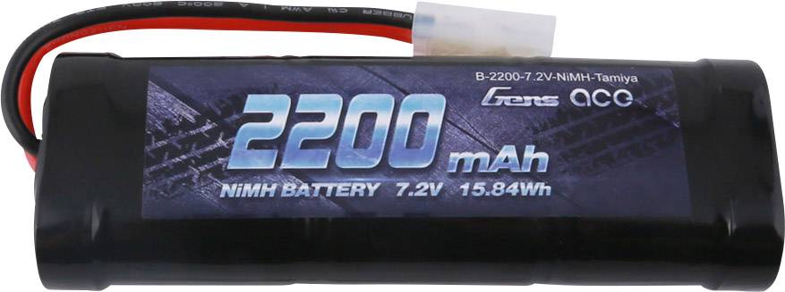 Gens ace Pack de batterie (NiMh) 7.2 V 2200 mAh Nombre de cellules: 6 stick Tamiya
