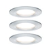 Paulmann Nova Spot encastrable pour salle de bains jeu de 3 LED LED 18 W IP44 Aluminium (tourné) Paulmann Nova Spot encastrable pour salle de bains jeu de 3 LED LED 18 W IP44 Aluminium (tourné)