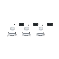 Paulmann Nova Spot encastrable pour salle de bains jeu de 3 LED LED 18 W IP44 Aluminium (tourné) Paulmann Nova Spot encastrable pour salle de bains jeu de 3 LED LED 18 W IP44 Aluminium (tourné)