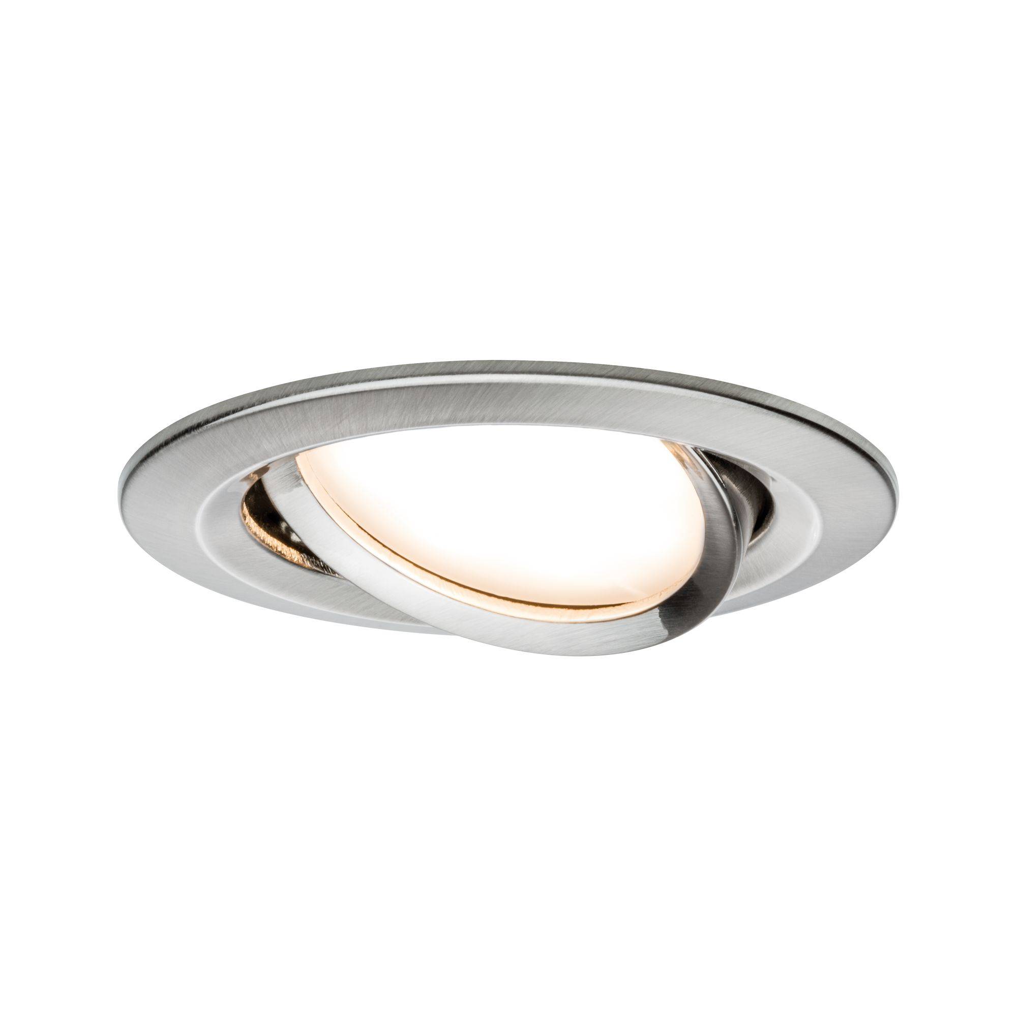 Plafonnier de design moderne avec cadre rond orientable et éclairage LED intégré, pour un éclairage ciblé.