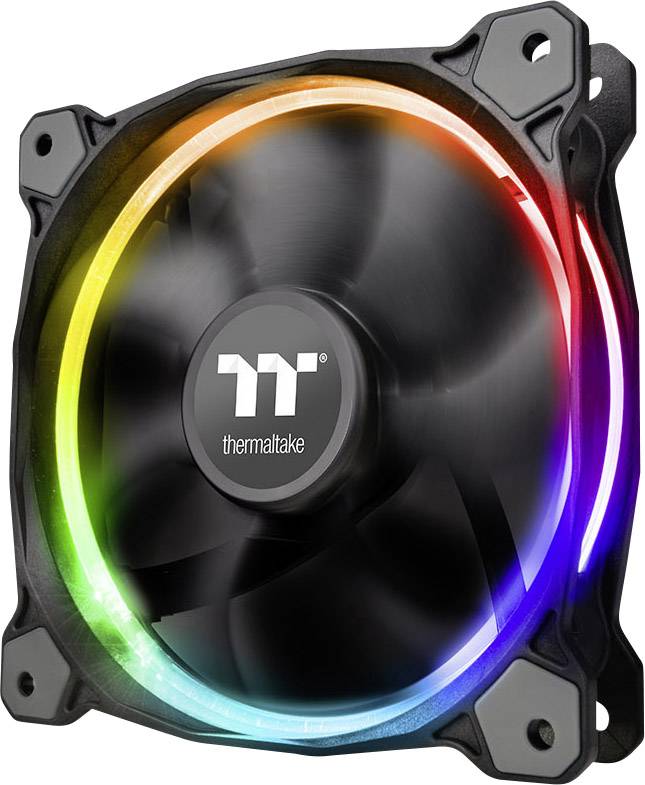 Thermaltake Riing 12 RGB Sync 3 Pack Ventilateur pour PC noir, RVB (l x H x P) 120 x 120 x 25 mm avec éclairage LED