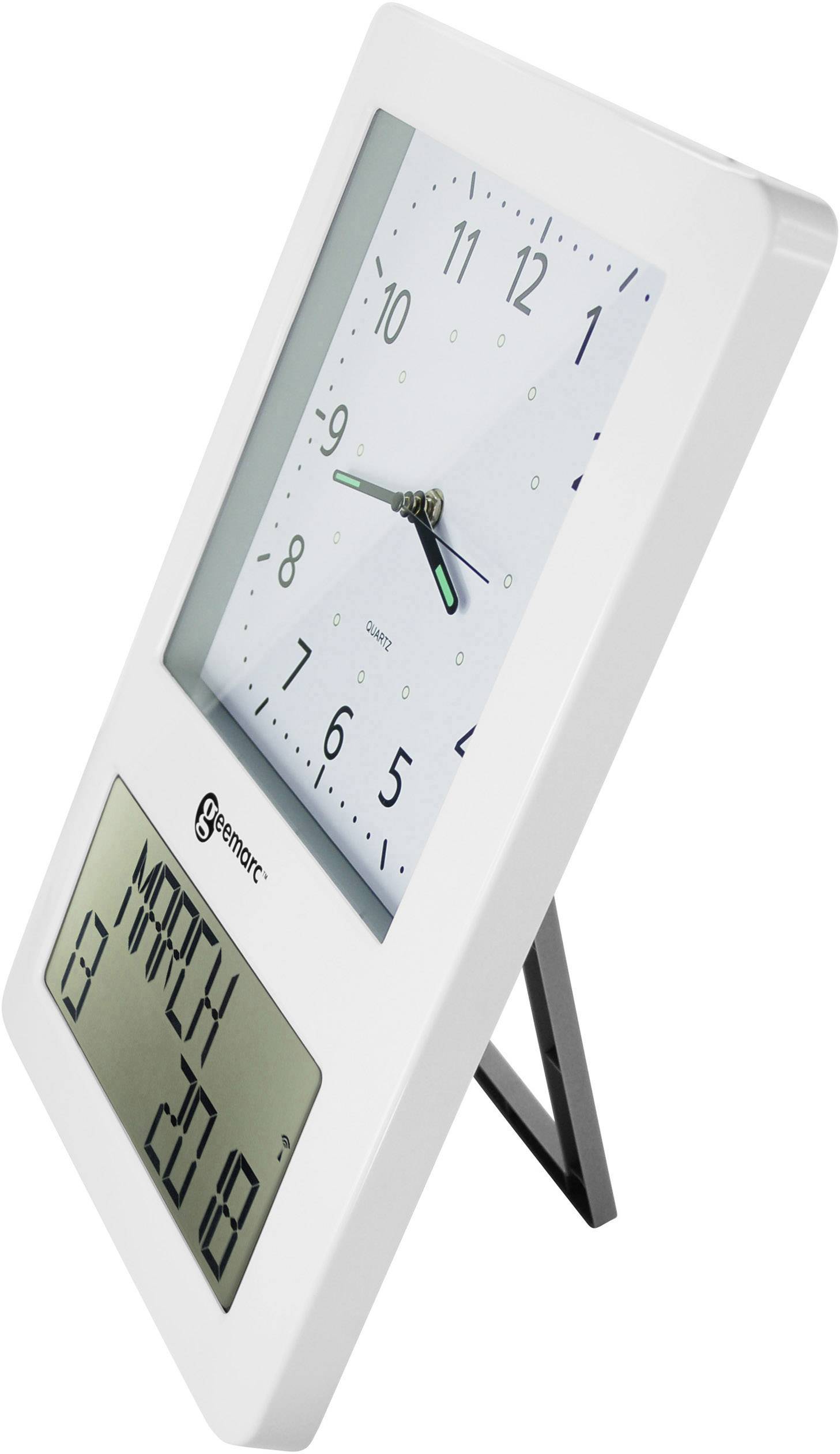 Geemarc VISO50_WH_VDE radiopiloté(e) Horloge murale blanc