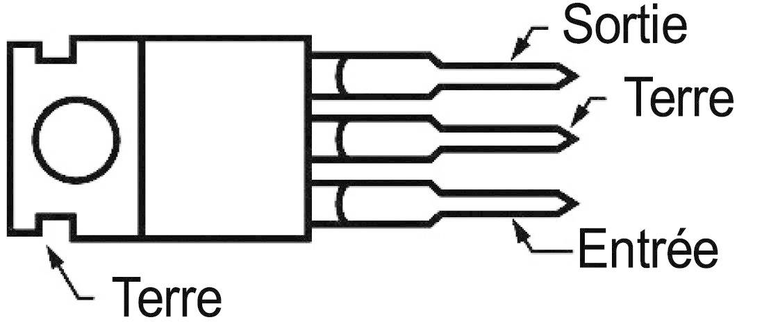 STMicroelectronics L7805CV Régulateur de tension - Linéaire, type 78 TO-220AB Positif Fixe 5 V 1.5 A