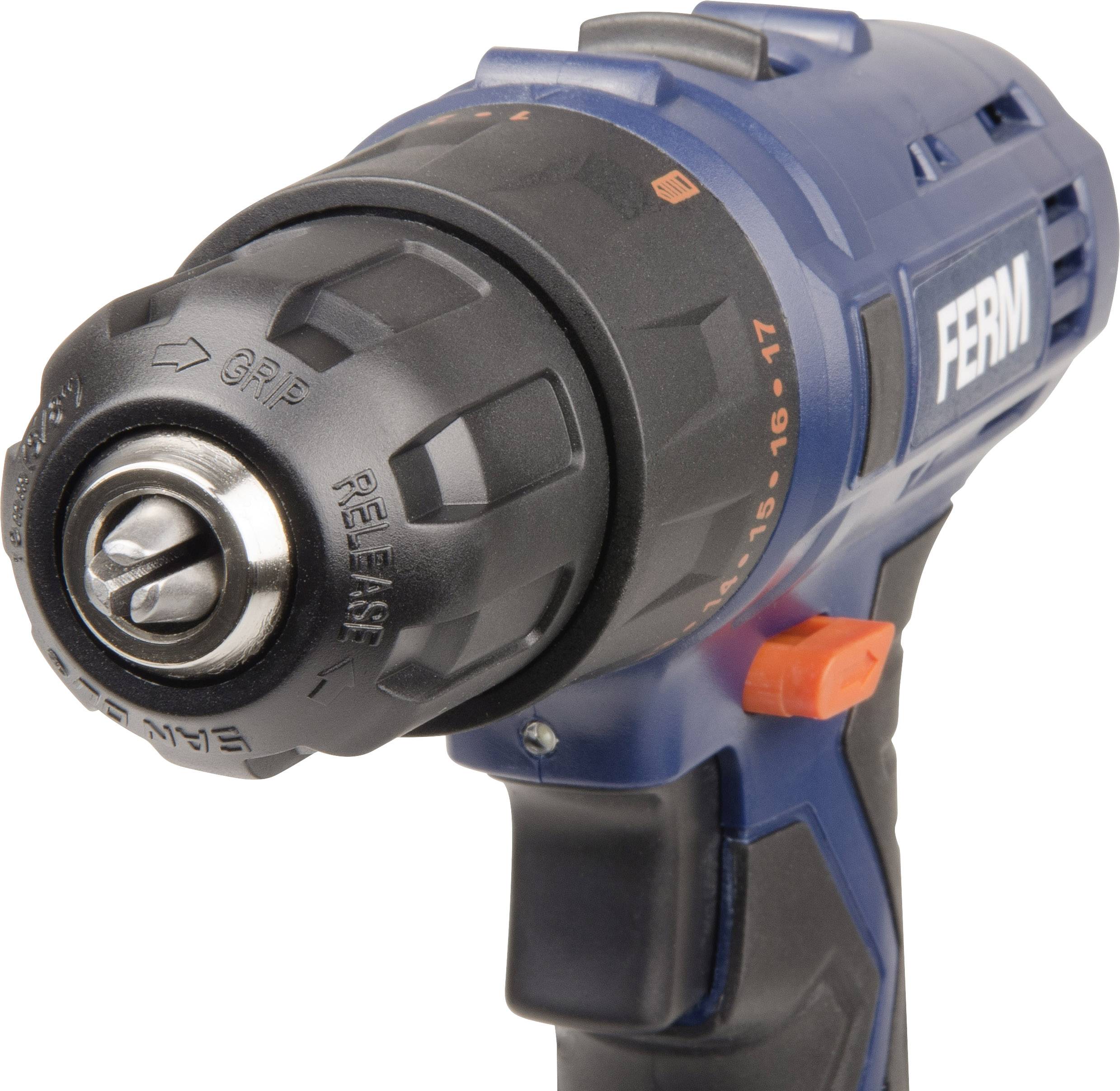 Perceuse-visseuse sans fil Ferm CDM1119 CDM1119 12 V 1.5 Ah Li-Ion