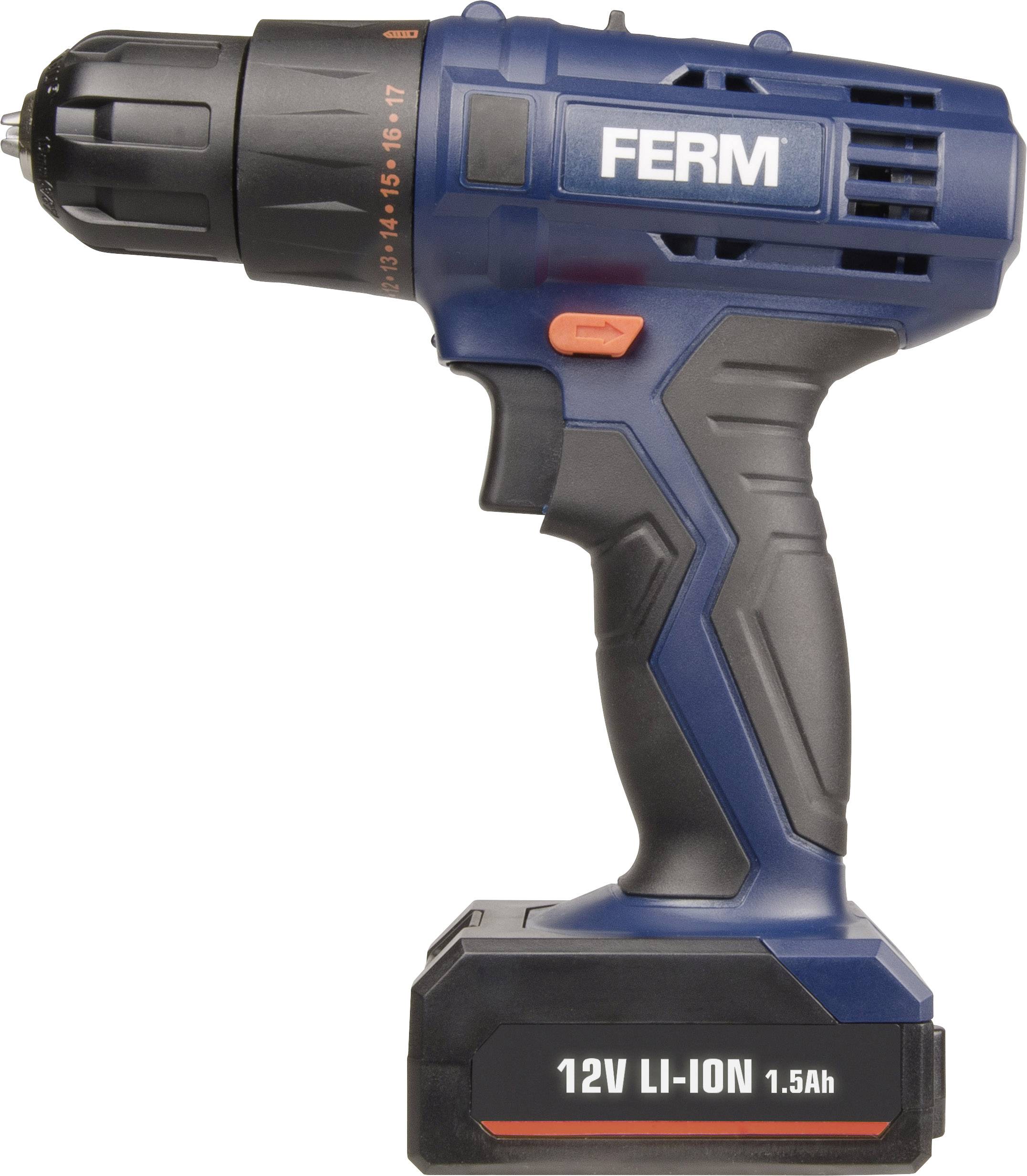 Perceuse-visseuse sans fil Ferm CDM1119 CDM1119 12 V 1.5 Ah Li-Ion