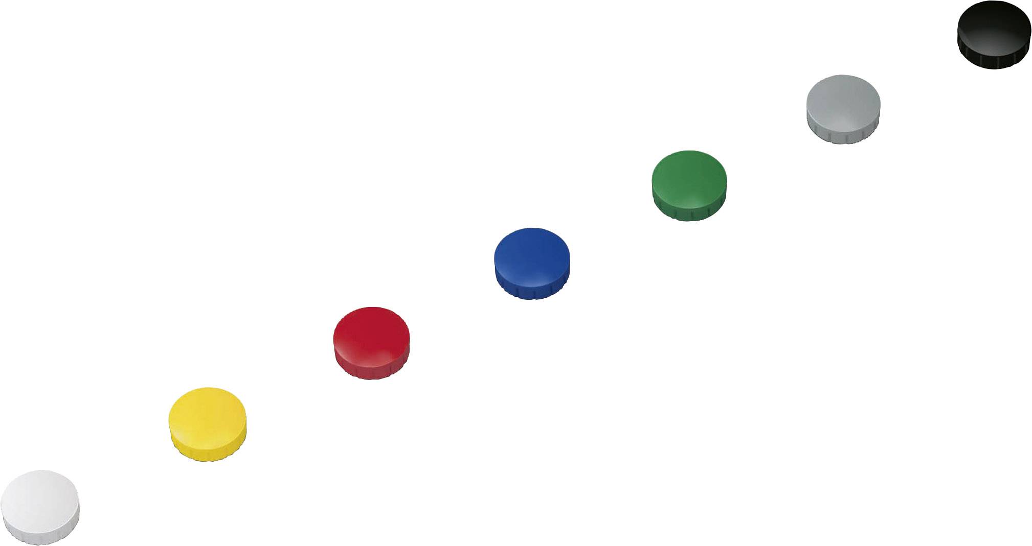 Maul Aimant MAULsolid (Ø x H) 20 mm x 7.5 mm rond jaune, rouge, bleu, blanc, vert, gris, noir 10 pc(s) 6162099