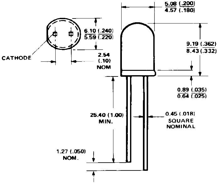Broadcom HLMP-3507 LED vert rond 5 mm 5.2 mcd 60 ° 10 mA 2.1 V