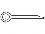 TOOLCRAFT ISO 1234 goupilles en laiton, dimensions : 4 x 36 (100 pièces) 36 mm 100 pc(s)