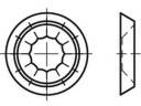 Rondelle rosette 88966 laiton 100 pc(s) TOOLCRAFT TO-5455563
