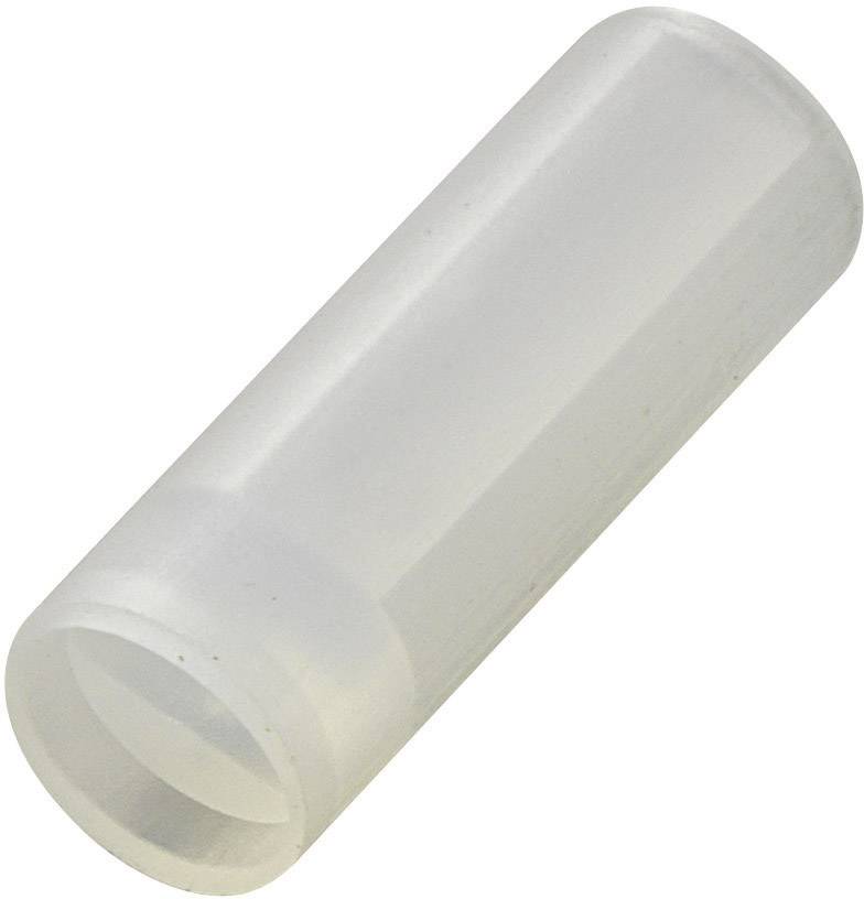 Capuchon cylindrique en plastique transparent, servant probablement de protection pour un composant technique et mécanique.