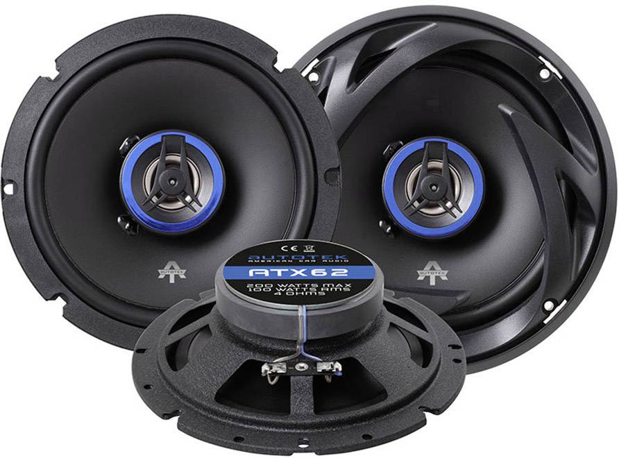 Autotek ATX 62 Haut-parleur coaxial 2 voies à encastrer 200 W Contenu: 1 pc(s)