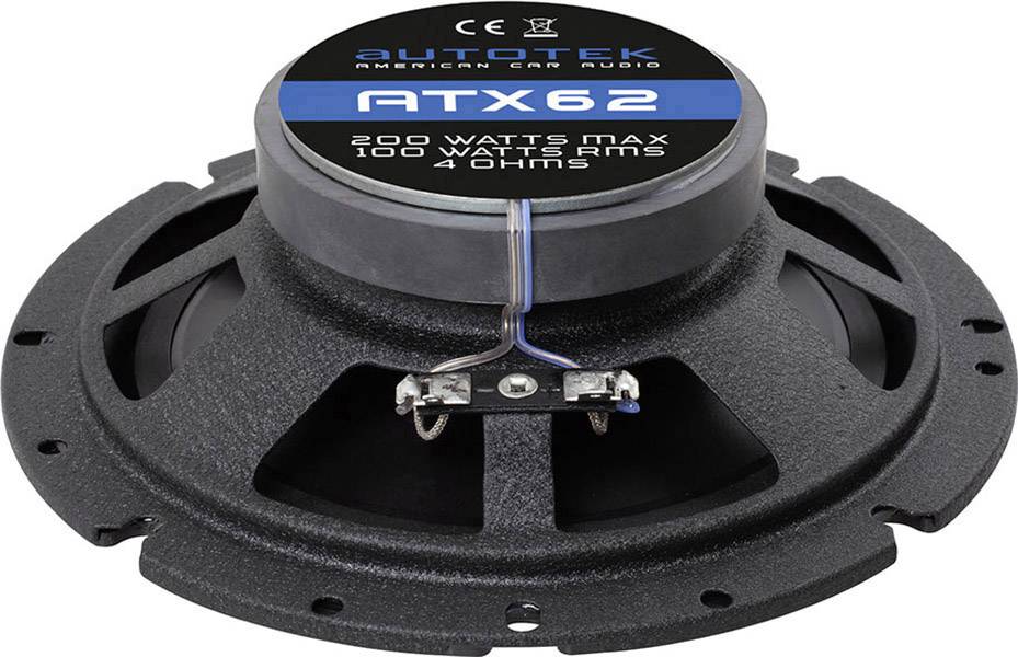Autotek ATX 62 Haut-parleur coaxial 2 voies à encastrer 200 W Contenu: 1 pc(s)