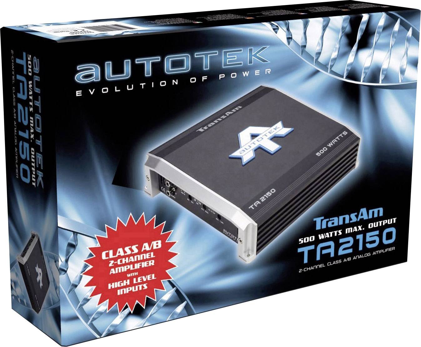 Ampli auto 2 canaux Autotek TA2150