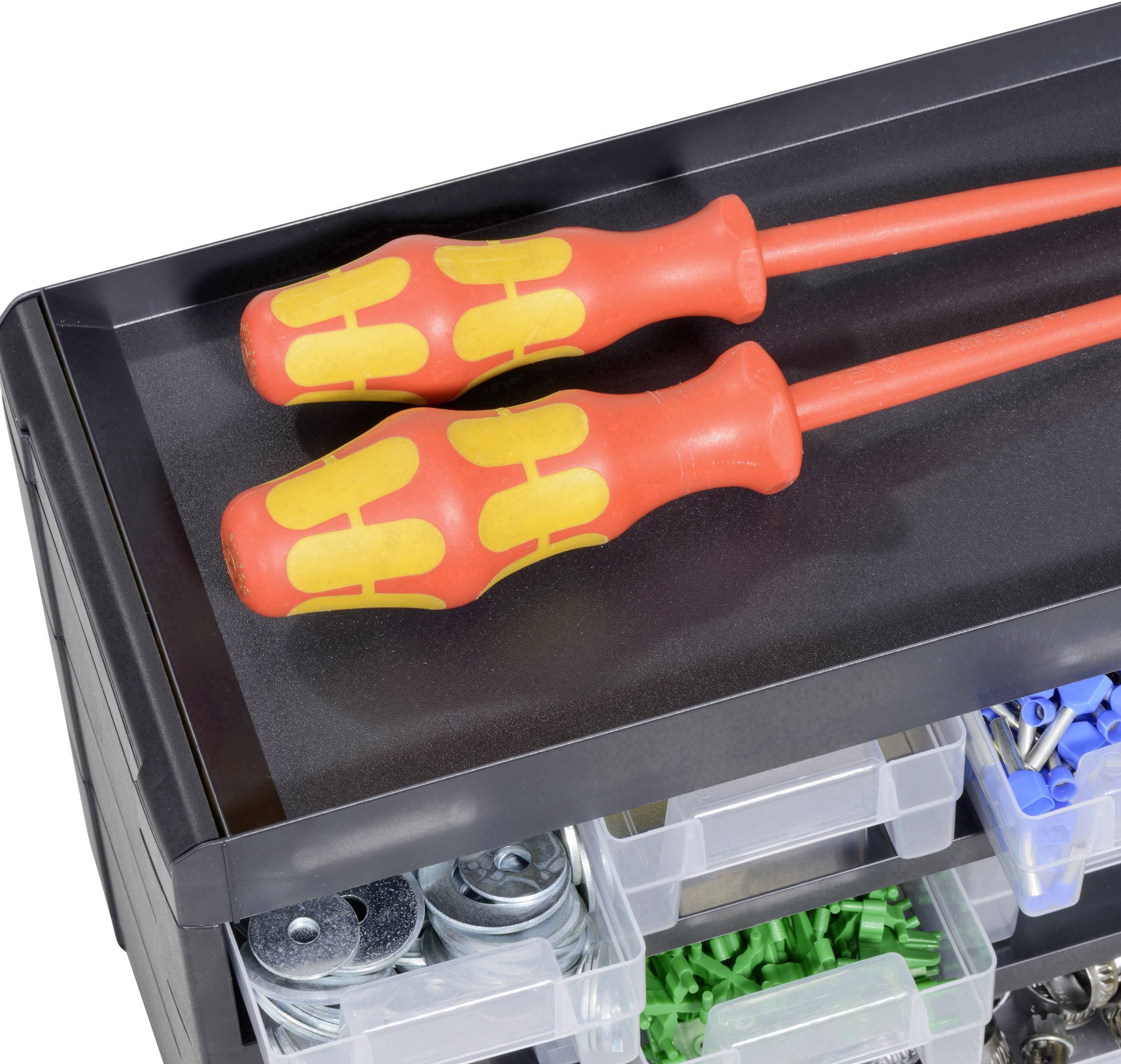 Allit 458080 Casier de rangement VarioPlus Basic 15 (l x H x P) 300 x 190 x 135 mm noir, jaune 1 pc(s)