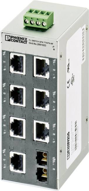 Commutateur Ethernet industriel Phoenix Contact FL SWITCH SFN 7TX/FX-NF 2891023 1 pc(s)
