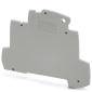Objet en plastique gris, rectangulaire, plat, avec des coins arrondis et plusieurs trous de vis, probablement un couvercle ou un support.