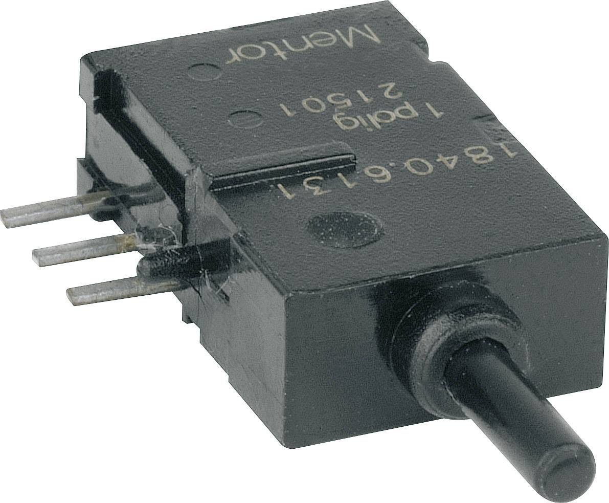 Mentor 1840.6131 1840.6131 Bouton-poussoir 60 V DC/AC 0.5 A 1 x On/(On) à rappel 1 pc(s)
