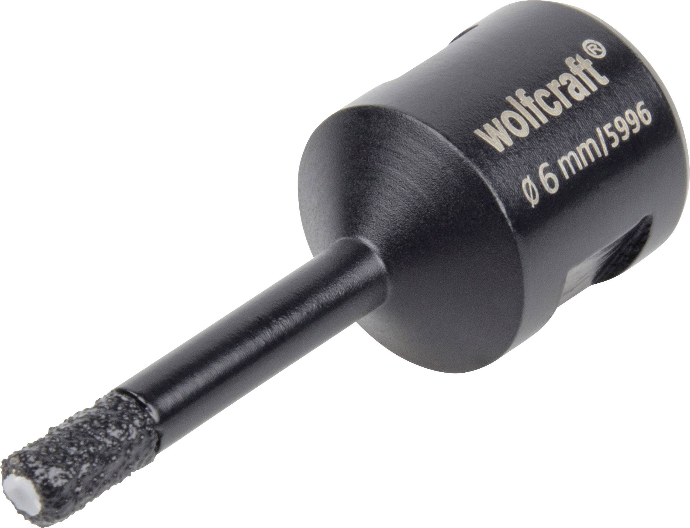 Scie-cloche bimétal de Wolfcraft, diamètre 6 mm, adaptée pour percer des trous précis dans divers matériaux.