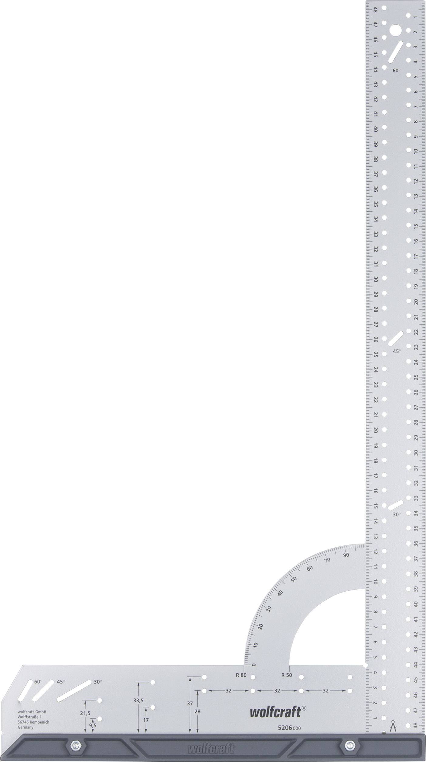Wolfcraft 5206000 Équerre 280 x 500 mm