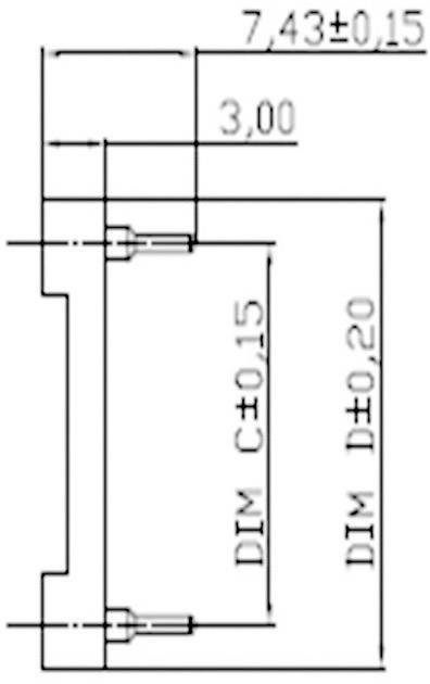 TRU COMPONENTS 1586563 AR 28 HZL-TT Support de circuits intégrés Pas: 15.24 mm Nombre de pôles: 28 contacts de précision