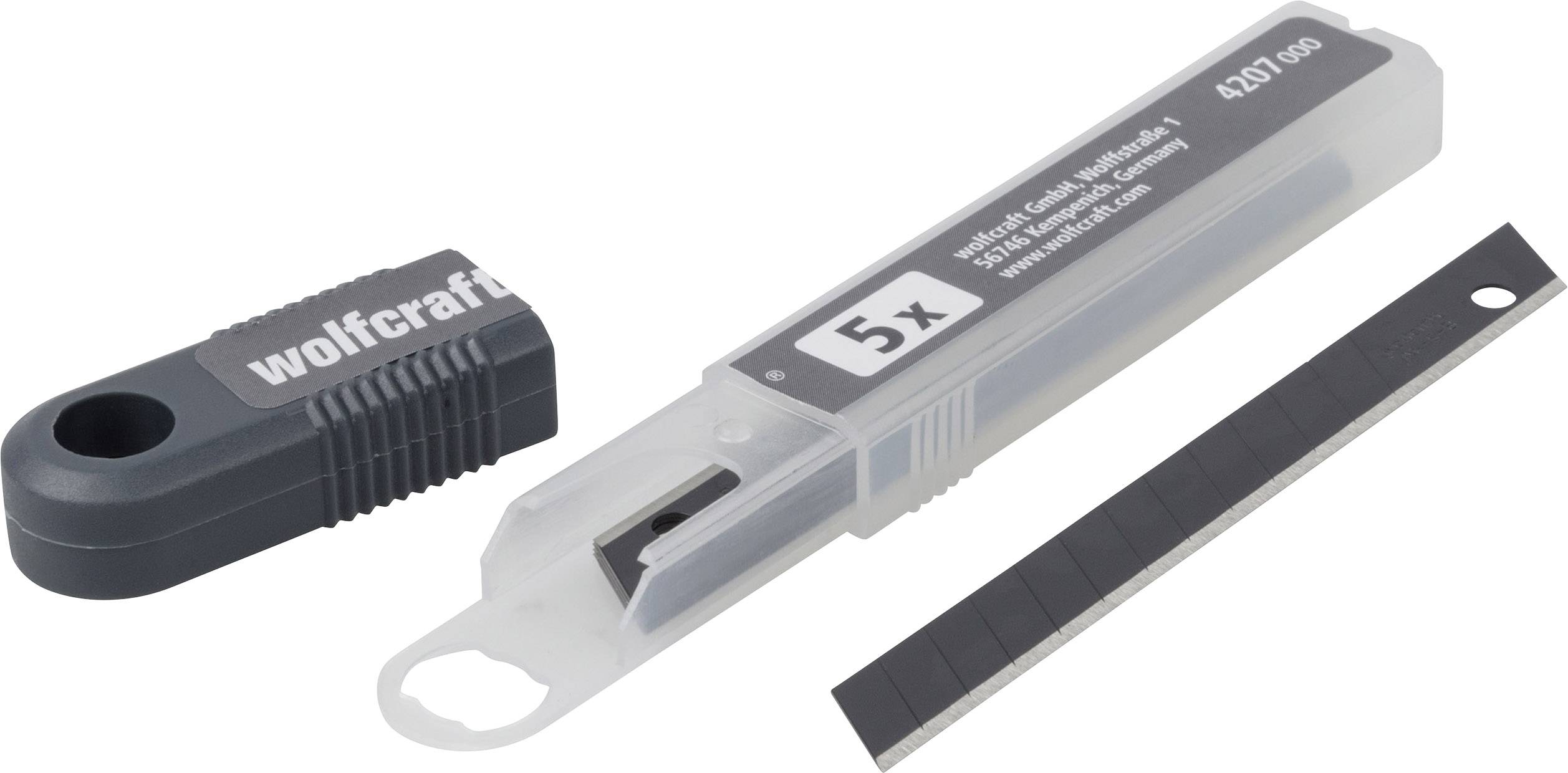 Wolfcraft 4207000 Lames de coupe « Profi-Sharp » 9 mm noir 5 pc(s)