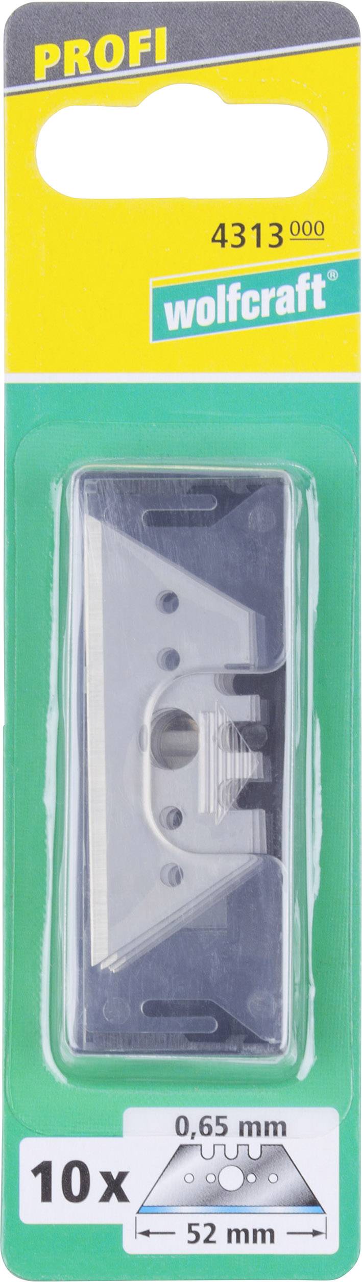 Wolfcraft 4313000 Lames trapézoïdales Profi 0,65x52 mm 10 pc(s)