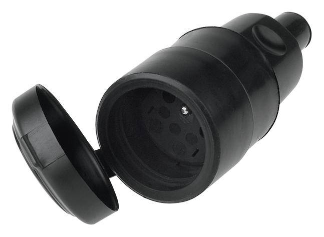 Bachmann 919.169 Couplage des contours caoutchouc 250 V noir IP44