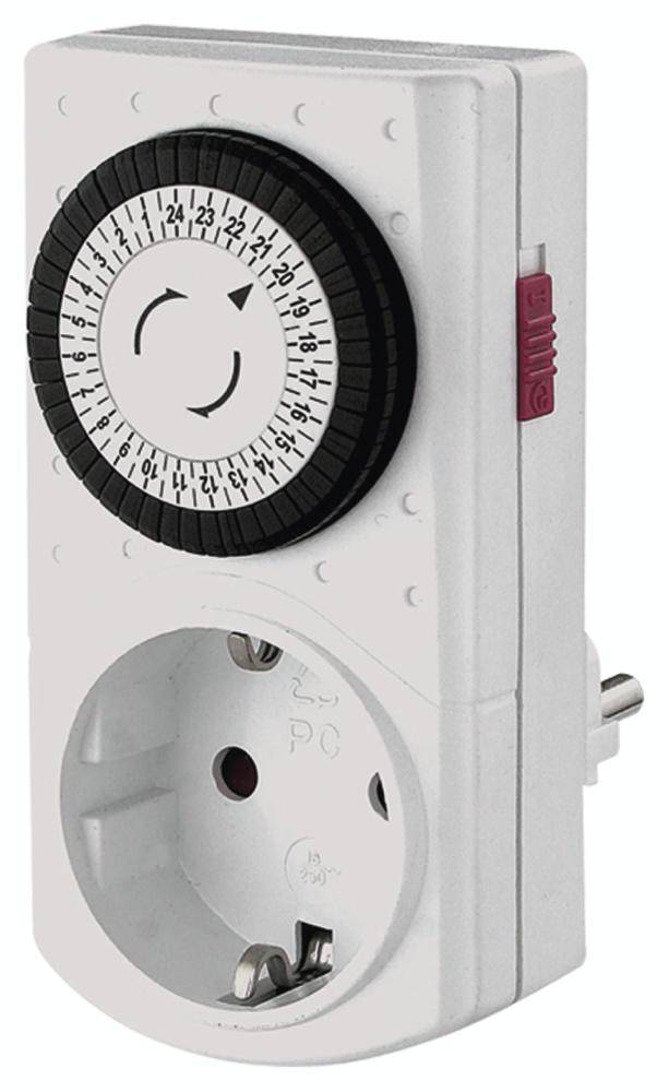 Bachmann 852.104 Minuterie analogique programme journalier 3680 W IP20 fonctionnement permanent