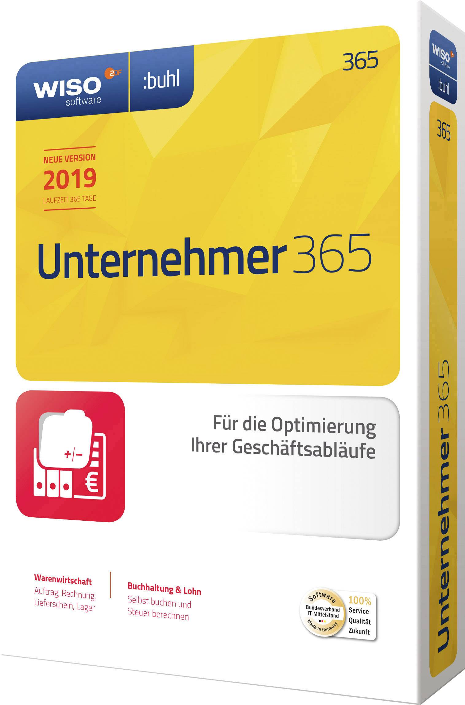 WISO Unternehmer 365 2019 Vollversion, 1 Lizenz Windows Finanz-Software