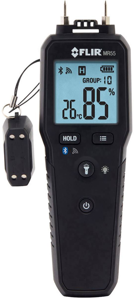 Humidimètre pour matériaux FLIR MR55 Plage de mesure de l'humidité de construction 1 à 99 % Plage de mesure de l'humidité du bois