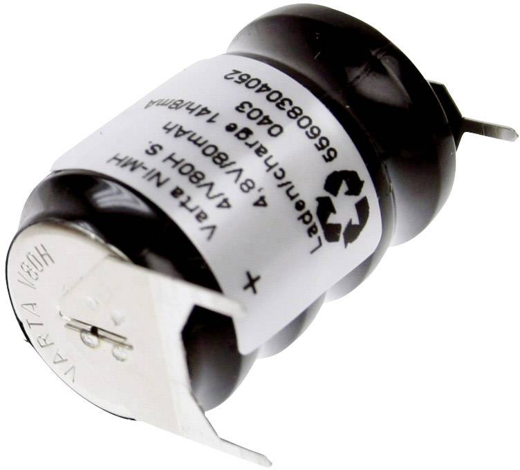 Varta V4/80H-SLF ++/- Pile bouton rechargeable 80H NiMH 80 mAh 4.8 V 1 pc(s)