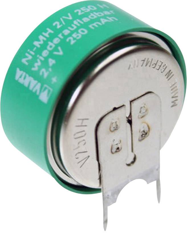 Varta V2/250H-SLF ++/- Pile bouton rechargeable 250H NiMH 250 mAh 2.4 V 1 pc(s)