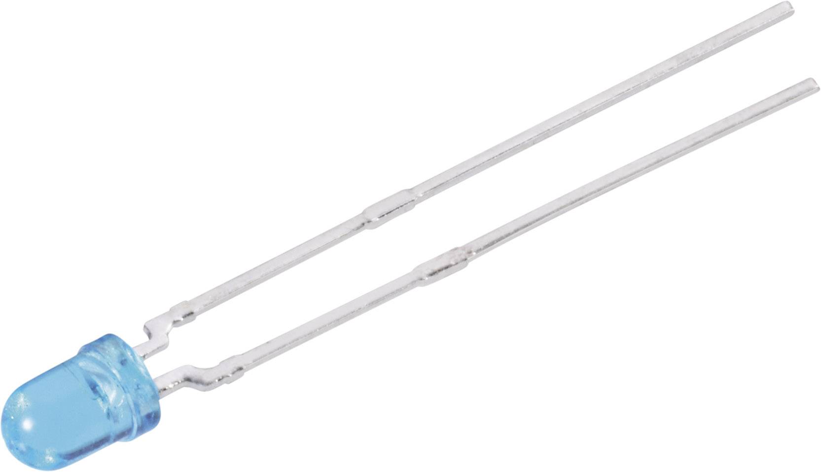 Vishay TLHB 4200 LED bleu cylindrique 3 mm 50 mcd 22 ° 20 mA 3.9 V