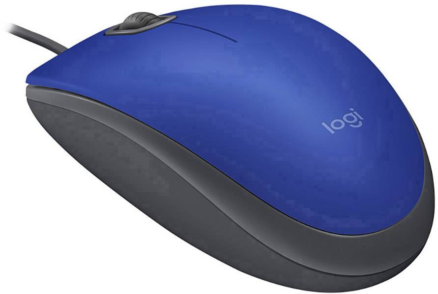 Logitech M110 SILENT Souris USB optique bleu 3 Boutons 1000 dpi molette intégrée