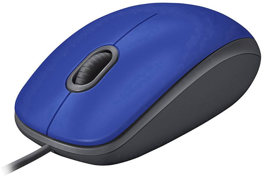 Logitech M110 SILENT Souris USB optique bleu 3 Boutons 1000 dpi molette intégrée